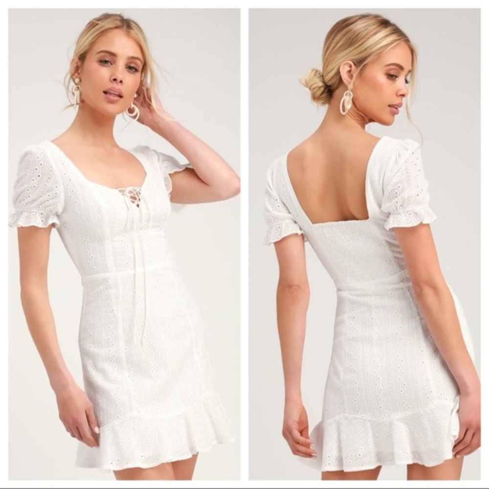 Lulu’s Rapunzel Lace Mini Dress